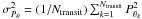 \hbox{$\sigma^2_{P_{\theta}} = (1/N_{\mathrm{transit}}) \sum_{k=1}^{N_{\mathrm{transit}}} P_{\theta_k}^ 2$}