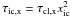 \hbox{$\tau_{\rm ic,x} = \tau_{\rm cl,x} x_{\rm ic}^2$}
