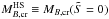 \hbox{$M_{B,{\rm cr}}^{\rm HS} \equiv M_{B,{\rm cr}}(\tilde S = 0)$}