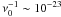 \hbox{$\nu_0^{-1} \sim 10^{-23}$}