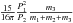 \hbox{$\frac{15}{16\pi}\frac{P_1^2}{P_2}\frac{m_3}{m_1+m_2+m_3}$}