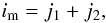 \appendix \setcounter{section}{1} \begin{equation} i_\mathrm{m}=j_1+j_2, \end{equation}