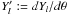 \hbox{$Y^\prime_l := dY_l/d\theta$}