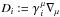 \hbox{$\dev_i:=\gamma_{\,i}^{\,\mu}\der_\mu$}