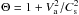 \hbox{$\Theta=1+V_{\rm a}^2/C_{\rm s}^2$}