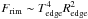 \hbox{$F_\mathrm{rim}\sim T_\mathrm{edge}^4R_\mathrm{edge}^2$}