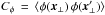 \hbox{$C_\phi\,=\,\langle \phi(\vec{x}_\perp) \, \phi(\vec{x}'_\perp)\rangle $}