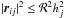 \hbox{$|{\vec r}\ssij|^2 \leq {\cal R}^2h\ssj^2$}