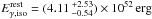 \hbox{$\Erest = \oof{(4.11\,^{+2.53}_{-0.54})}{52}\,\mathrm{erg}$}