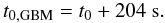 \begin{equation} t_{0, \rm GBM}=t_0+204\ \mbox{s}. \label{t0} \end{equation}