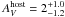 \hbox{$A_V^{\rm host}= 2^{+1.0}_{-1.2}$}