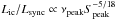 \hbox{$L_{\rm ic}/L_{\rm sync}\propto \nu_{\rm peak} S_{\rm peak}^{-5/18}$}
