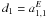 \hbox{$d_1=a_{1,1}^E$}