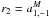 \hbox{$r_2=a_{1,-1}^M$}