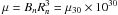 \hbox{$\mu=B_nR_n^3=\mu_{30}\times10^{30}$}