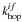 \hbox{$k_{\rm hop}^{if}$}