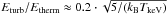 \hbox{$E_{\rm turb}/E_{\rm therm} \approx 0.2 \cdot \sqrt{5/(k_{\rm B}T_{\rm keV})}$}