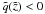 \hbox{$\tilde{q} (\tilde{z}) < 0$}