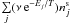 \hbox{$\sum\limits_{j} (\nu \, \mathrm{ e}^{-E_j/T}) n^{\mathrm{ s}}_j$}