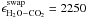 \hbox{$\epsilon^{\rm swap}_{\rm H_2O - CO_2} = 2250$}