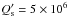\hbox{$Q_{\rm s}^{\prime} = 5 \times 10^{6}$}