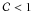 \hbox{${\cal C} < 1$}