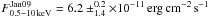 \hbox{$F^{\rm Jan09}_{\rm 0.5{-}10\,keV}=6.2\pm^{0.2}_{1.4}\times10^{-11}\,\ergscm$}