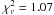 \hbox{$\chi^2_\nu=1.07$}