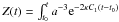 \hbox{$Z(t)=\int_{t_{0}}^{t} a^{-3}{\rm e}^{-2 \kappa C_1 (t-t_0)}$}