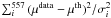 \hbox{$\sum_i^{557}{(\mu^{\rm data}-\mu^{\rm th})^2}/{\sigma^2_i}$}