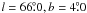 \hbox{$l=66\fdg0, b=4\fdg0$}