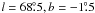 \hbox{$l=68\fdg5, b=-1\fdg5$}
