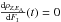 \hbox{$\frac{{\rm d}\rho_{Z,E_{\rm A}}}{{\rm d}F_{\rm I}}(t) = 0$}