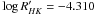 \hbox{$\log R'_{HK}=-4.310$}