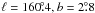 \hbox{$\ell = 160\fdg4, b = 2\fdg8$}