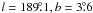 \hbox{$l = 189\fdg1, b = 3\fdg6$}