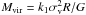 \hbox{$M_{\rm vir} = k_1 \sigma_{\rm v}^2R/G$}