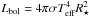 \hbox{$\Lbol = 4\pi \sigma T_\mathrm{eff}^4 R_\star^2$}