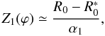 \appendix \setcounter{section}{2} \begin{equation} Z_1(\varphi) \simeq \frac{R_0-R_0^*}{\alpha_1}, \label{eq:z1_1} \end{equation}