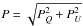 \hbox{$P = \sqrt{P_Q^2 + P_U^2}$}
