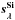 \hbox{$\vec{s_\lambda^\mathrm{Si}}$}