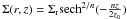 \hbox{$\Sigma(r,z)=\Sigma_{\rm r}{\rm sech}^{2/n}(-\frac{nz}{2z_{0}})$}