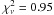 \hbox{$\chi^2_\nu = 0.95$}