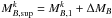 \hbox{$M_{B,{\rm sup}}^k = M_{B,1}^{k} + \Delta M_{B}$}