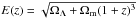\hbox{$E(z) = \sqrt{\Omega_{\Lambda} + \Omega_{\rm m}(1+z)^3}$}