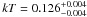 \hbox{$kT=0.126_{-0.004}^{+0.004}$}