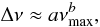 \begin{equation} \Delta \nu \approx a \nu_{\rm max}^b, \label{numaxdnu} \end{equation}