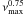 \hbox{$\nu_{\rm max}^{0.75}$}