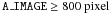 \hbox{$\mathtt{A\_IMAGE} \ge 800~{\rm pixel}$}