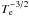 \hbox{$T_{\rm e}^{-3/2}$}